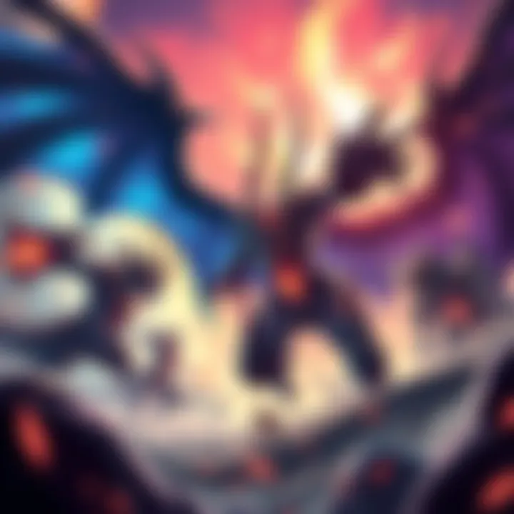 Monsters from the new expansion showcasing the 'Always My Turn' theme in a vivid battle scene.