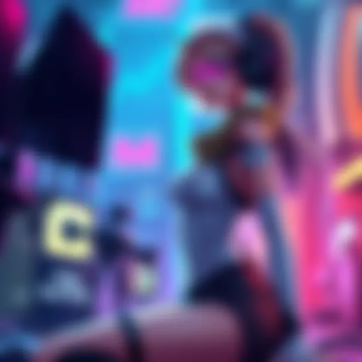 A vibrant illustration of a new female character in a gaming environment, showcasing her unique design and outfit