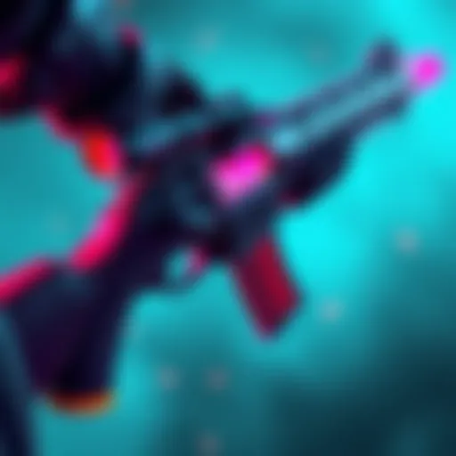 New Free Legacy KN44 - War Breaker Close-up view of the New Free Legacy KN44 - War Breaker weapon in action, showcasing its sleek design and vibrant colors.