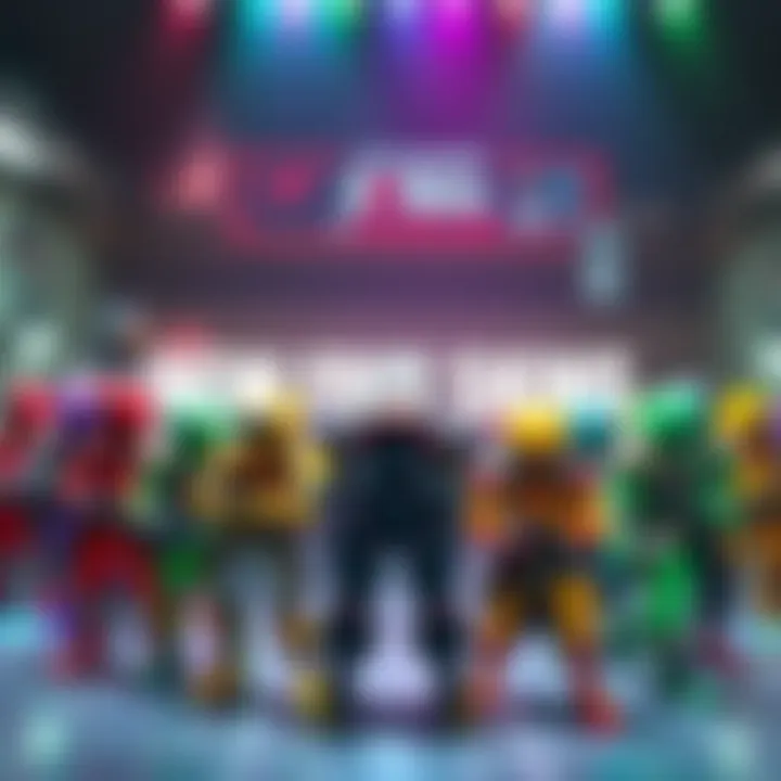A vibrant display of new free skins for video game characters, showcasing various colors and designs for customization