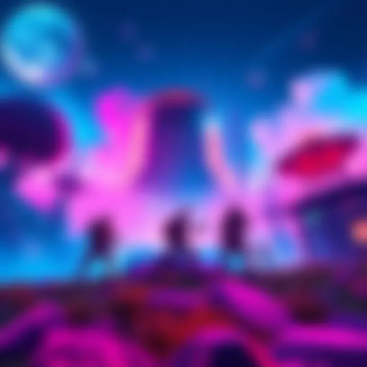 A vibrant gaming scene featuring characters and a futuristic landscape, symbolizing an exciting new game launch by Heard Embark.