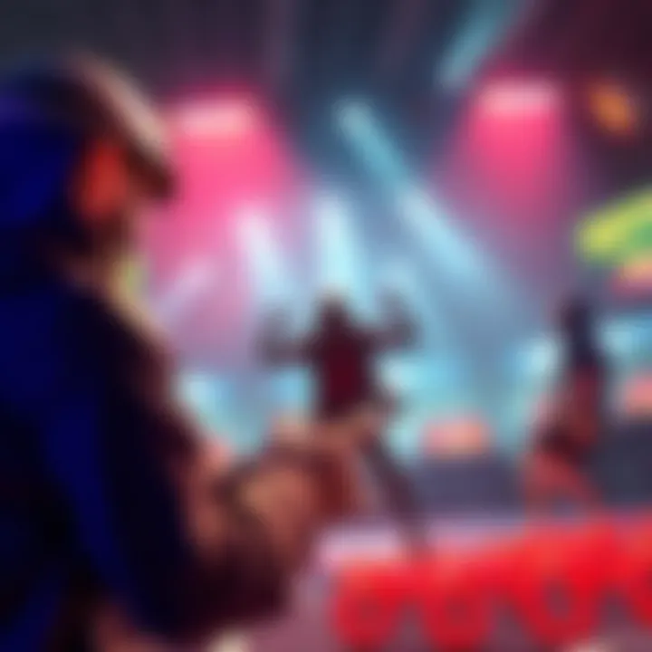 A player struggles with the new character's unfair skills in an indoor game match