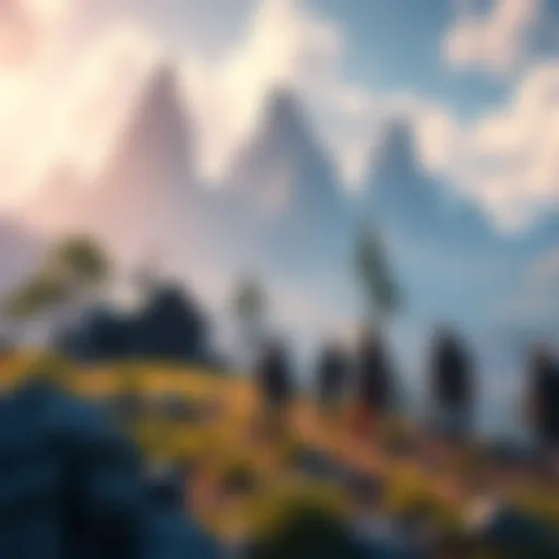 New game cover art Cover art featuring a vibrant fantasy landscape with characters ready for adventure