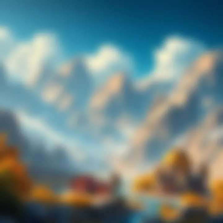 A vibrant game world featuring diverse landscapes and imaginative settings for players to explore.