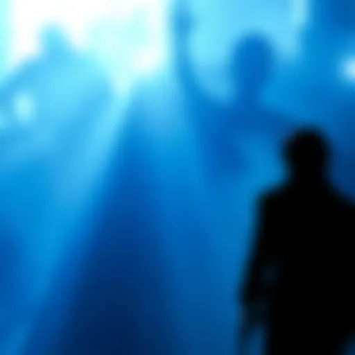 A teaser image hinting at a new game chapter from BHVR, featuring haunting shadows and character silhouettes, possibly including Julian.