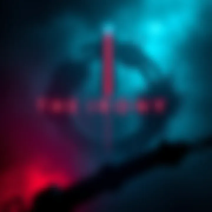 A promotional image showcasing the new game The Irony, featuring dark, atmospheric visuals reminiscent of Signalis, with abstract shapes and eerie lighting