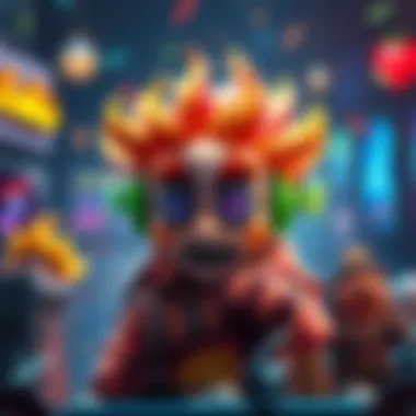 New Gaming Character Confusion A colorful new character that resembles a Fall Guys character, causing players to react with surprise and curiosity.