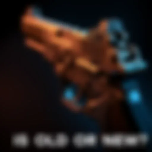 A close-up view of a new gun design, showcasing its unique features and style, resembling elements from older models.