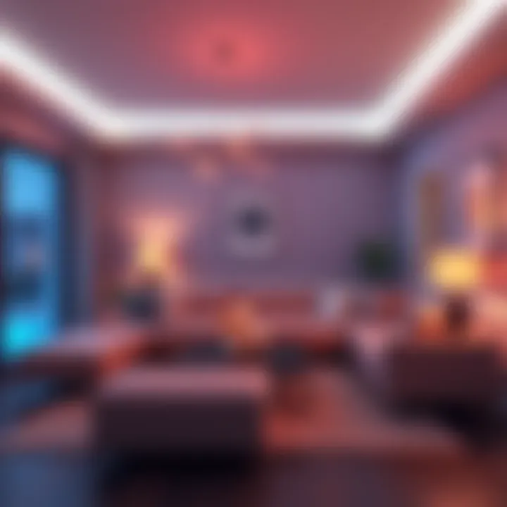 A cozy living room featuring a new couch and stylish decor after a recent home makeover