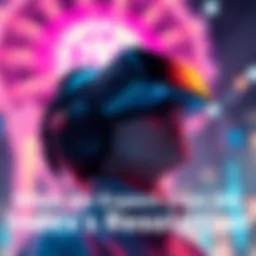 A person wearing the new Index headset, enjoying a vibrant virtual environment with enhanced visuals
