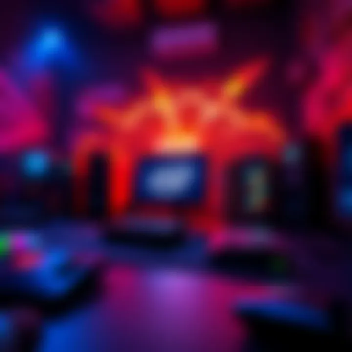 Intel Ultra 5 and Ultra 7 processors showcased with gaming setup and productivity tools