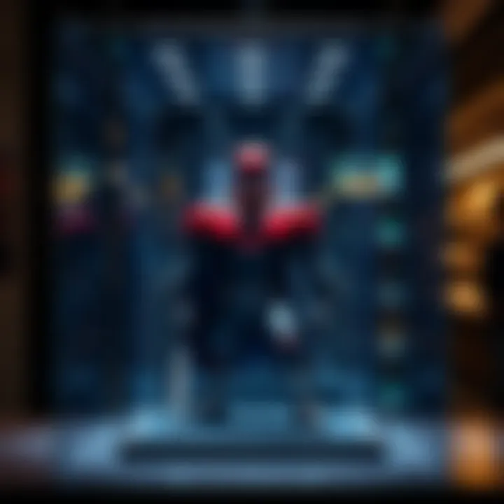 A new character from Invincible shown in a glass display case, creating excitement among fans.