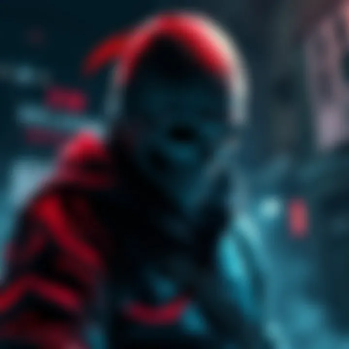 A visual representation of a unique killer character with distinctive features and powers, set in an eerie backdrop that enhances the game's thrilling atmosphere.