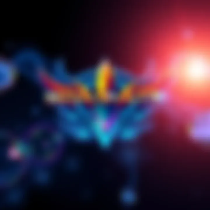 The new Legend logo featuring a sleek design and vibrant colors representing Hypermyst, surrounded by community feedback and engagement symbols.