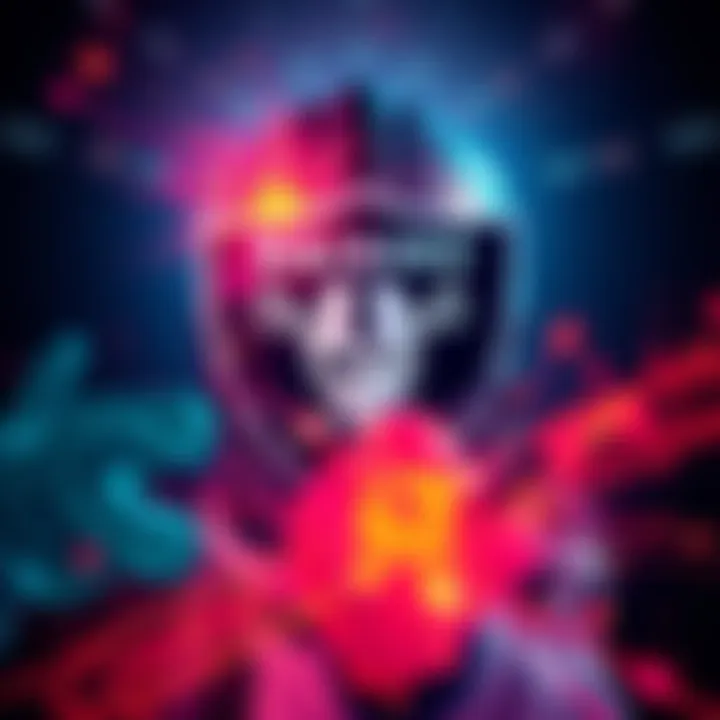 Colorful live wallpaper featuring raiders theme with dynamic elements