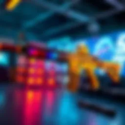 The updated M416 with vibrant colors and sleek details in a game setting