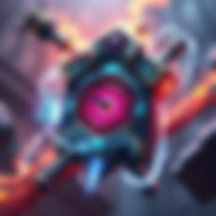 A mage card featuring the Temporal Construct, showcasing a mystical, clock-like design surrounded by magical energy.