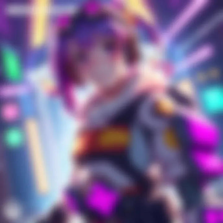 A vibrant illustration of the new Medic Hailey skin showcasing colorful design elements and unique character features in a gaming environment.