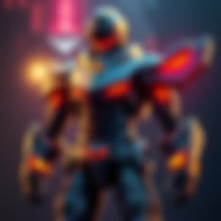 Concept art of a new mega figure with basic armor and minimal paintwork