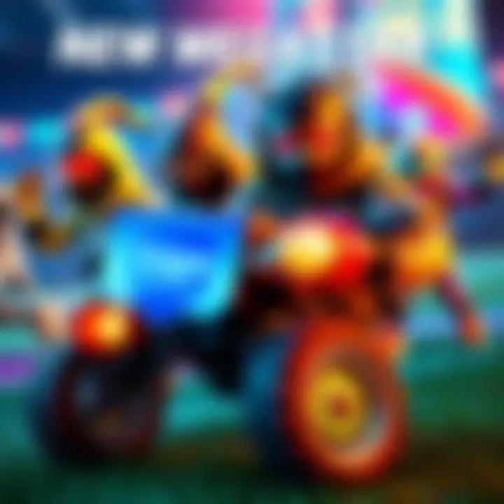 New Megastar Item in Rocket League Players showcasing the new Megastar item in Rocket League, featuring vibrant colors and unique designs, generating excitement in the gaming community.