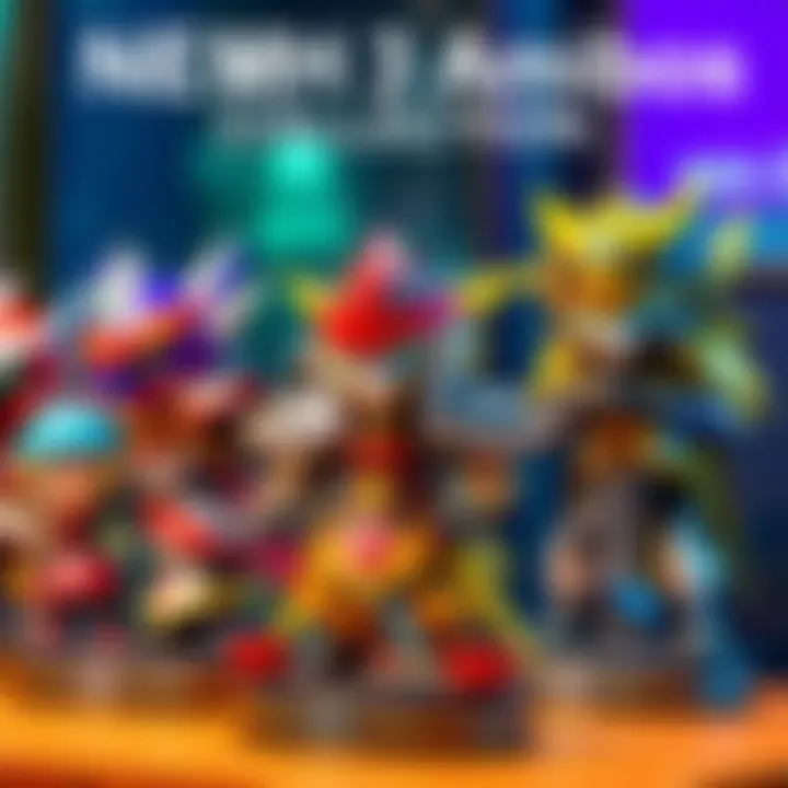 A display of new MHS3 Amiibos featuring detailed layered armor designs