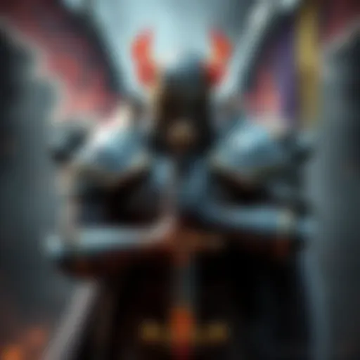 A fierce Paladin character from Diablo 4 showcasing armor and a sword, ready for battle.