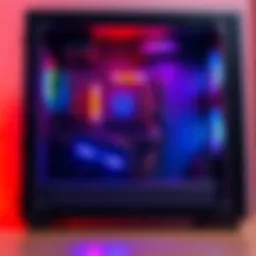 A new PC case showcasing upgraded components like a graphics card and processor in an organized layout.
