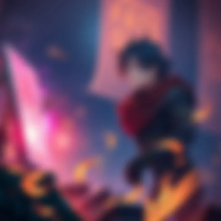 A new player character engaging with the game world, contemplating the concept of FATE. Surrounding elements showcase various game items and strategies nearby.