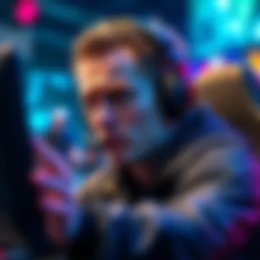 New player in a game match A new player looking frustrated while facing experienced opponents in a video game match
