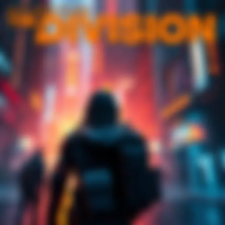 A person playing The Division on PC, exploring a virtual city with other characters around.