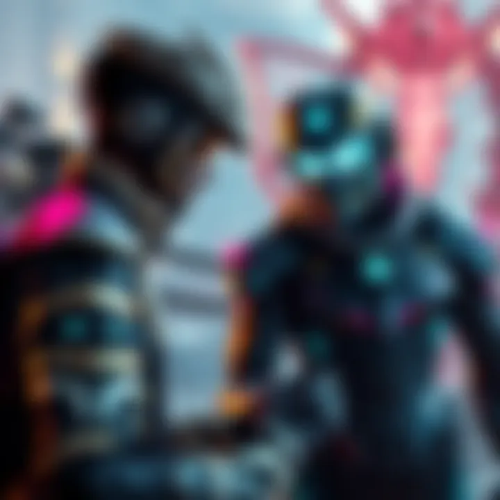 New players exploring The First Descendant Two new players engaged in gameplay of The First Descendant, discussing strategy and comparing it to Warframe