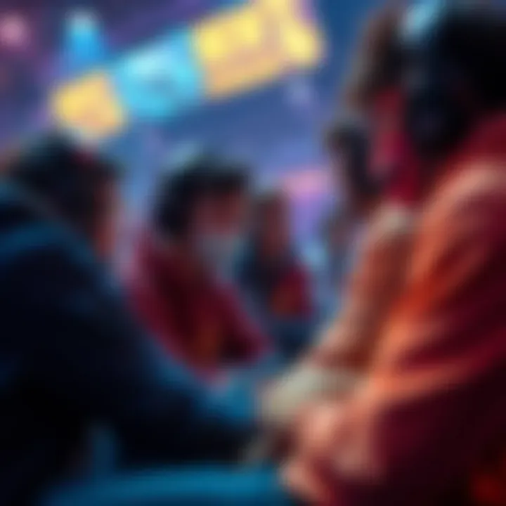 New players practicing in a game Group of new players engaged in quick matches, learning teamwork and mechanics before ranked play.