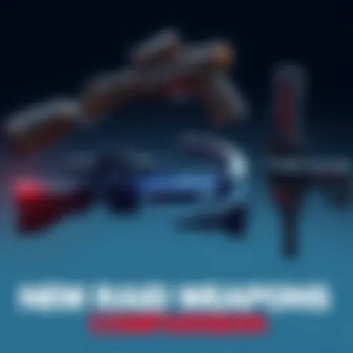 A visual comparison of various raid weapons with the crossbow distinctly highlighted as the standout option, showcasing their styles and features.