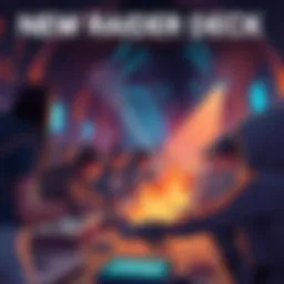 People eagerly preparing for the launch of the New Raider Deck, showcasing collected cred and excitement in the community.