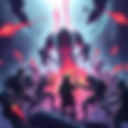 Illustration showing players struggling with the new Riven system setup, highlighting randomness and resource management challenges.
