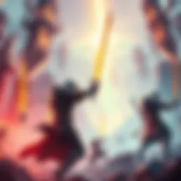 A vibrant scene showcasing the new Saber heirloom animations by Hypermyst with players enjoying the enhanced graphics and mechanics.