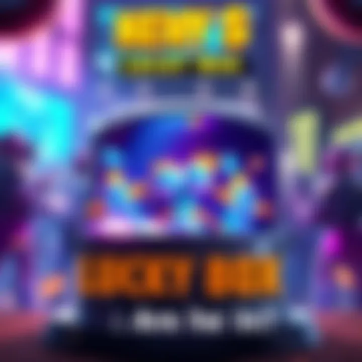 A colorful new skin design showcased in a gaming Lucky Box, attracting attention from players