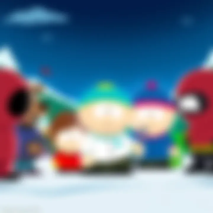 South Park characters featured in the new trailer, showcasing humor and excitement