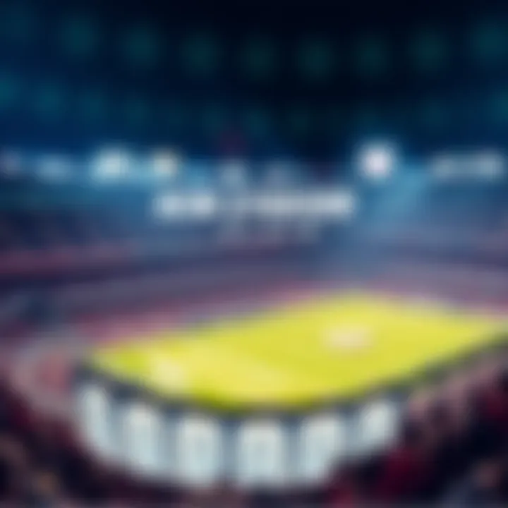 A graphic showing a vibrant new stadium flair with sports elements, representing team spirit and excitement, alongside a faded gossip flair symbol being removed.