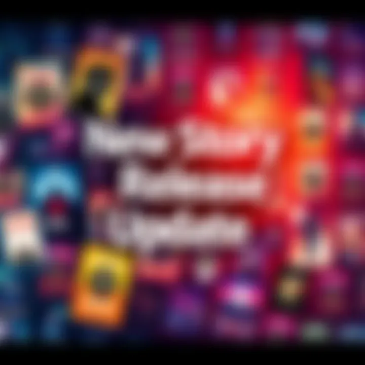 New Story Release Updates A colorful graphic showcasing various book covers and story elements that excite readers about upcoming narratives.