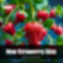 A vibrant strawberry-themed skin design from a new survey bundle, featuring bright red strawberries and green leaves.