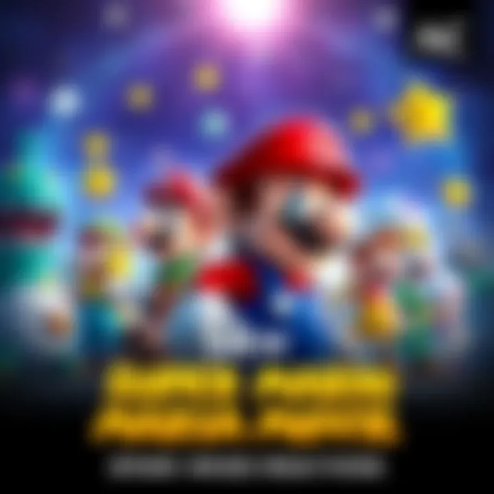 A colorful poster featuring iconic characters from the Super Mario Galaxy Movie, showcasing Mario and other characters set against a starry backdrop, sparking mixed reactions among fans.