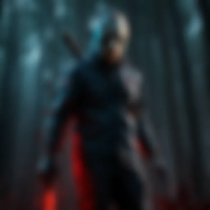 New survivor in Jason Chapter A new survivor stands ready with unique skills in a dark forest setting, highlighting their potential gameplay strategies.