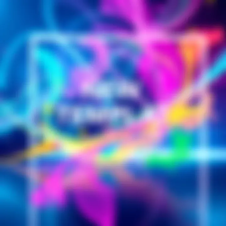 A colorful new design created using a fresh template, showcasing creativity and innovation in graphic design.