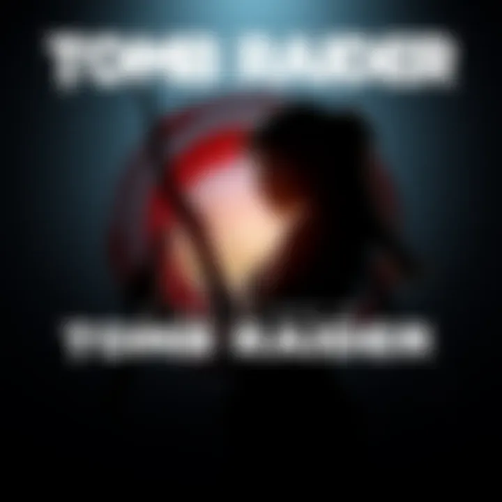 A teaser image showcasing the iconic Tomb Raider logo with a silhouette of a female adventurer holding a bow, set against a dark, mysterious background.