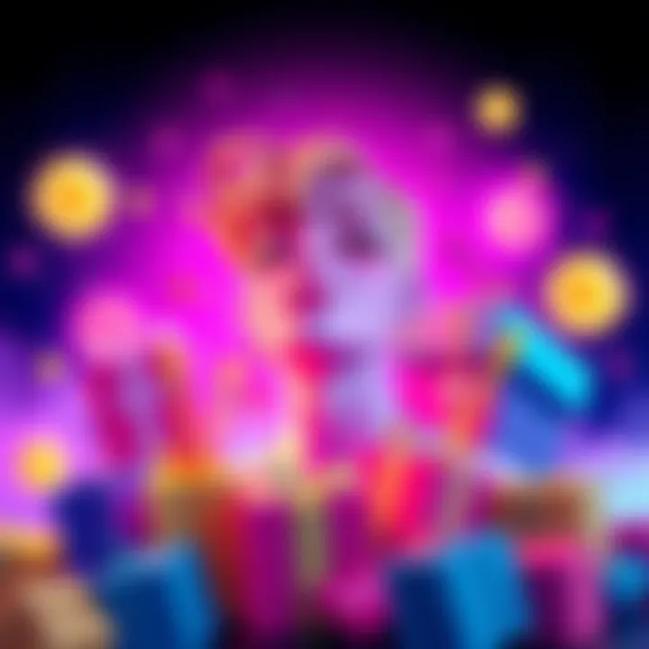 A vibrant illustration of a trans icon symbolizing pride, surrounded by colorful lootboxes representing gaming excitement.