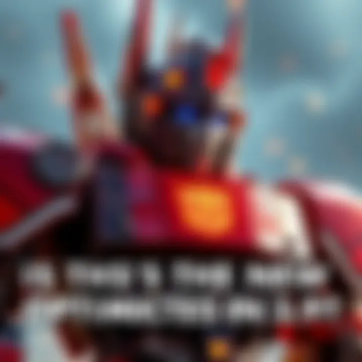 Fans debating if this robot is Optimus Prime or a new character in 3.9 version