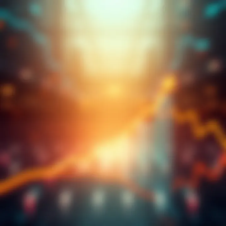 Graph showing an upward trend with arrows pointing forward, symbolizing growth and potential in various sectors.