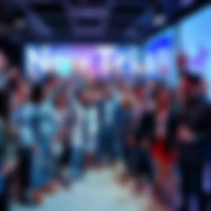 A diverse group of excited participants gathers for the launch of an innovative trial, showcasing new methods and ideas.