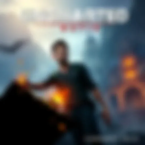 Concept art hinting at a new Uncharted game featuring character Nate, with adventurous settings and iconic treasures.